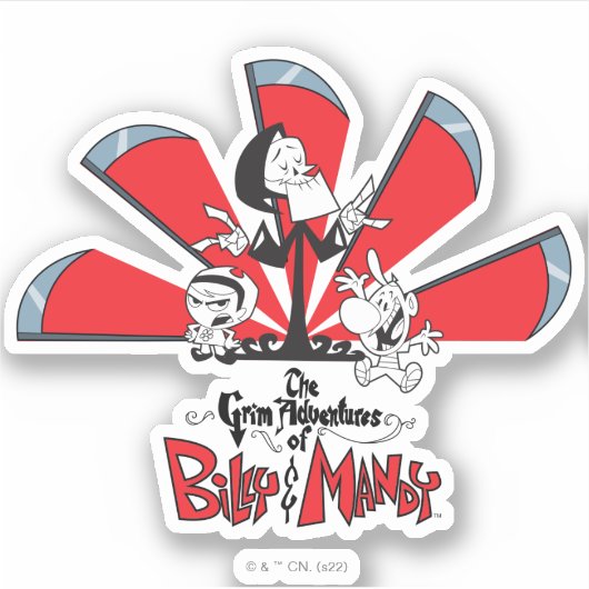 Die grimmigen Abenteuer von Billy & Mandy Scythes  Aufkleber (Vorderseite)