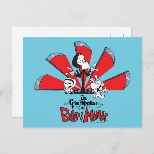 Die grimmigen Abenteuer von Billy & Mandy Scythes Postkarte (Vorne/Hinten)