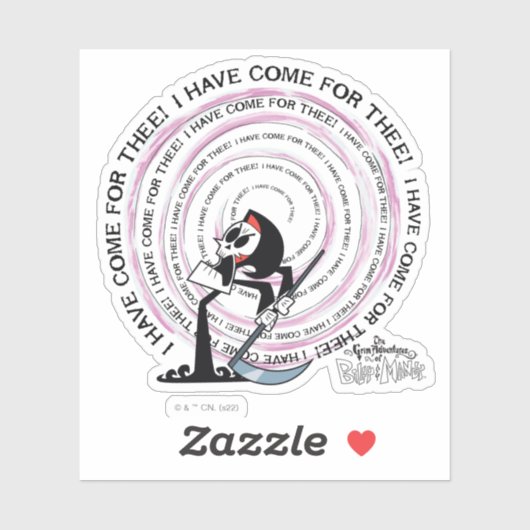 Die grimmigen Abenteuer von Billy & Mandy - Sensen Aufkleber (Blatt)