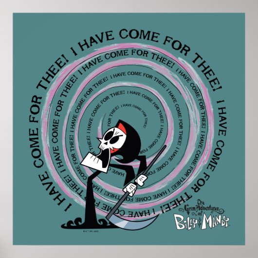 Die grimmigen Abenteuer von Billy & Mandy - Sensen Poster (Vorne)