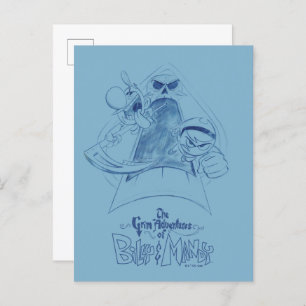 Die grimmigen Abenteuer von Billy & Mandy Sketch A Postkarte