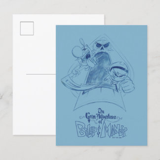 Die grimmigen Abenteuer von Billy & Mandy Sketch A Postkarte