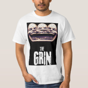 Die Grin - Creepy Multi-Face-Illustration T-Shirt