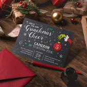 Die grinch Chalkboard zum Geburtstag
