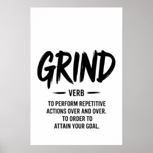 Die Grind-Definition Poster