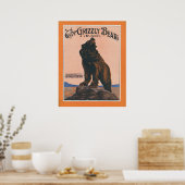Die Grizzlybären-Rag Poster (Küche)