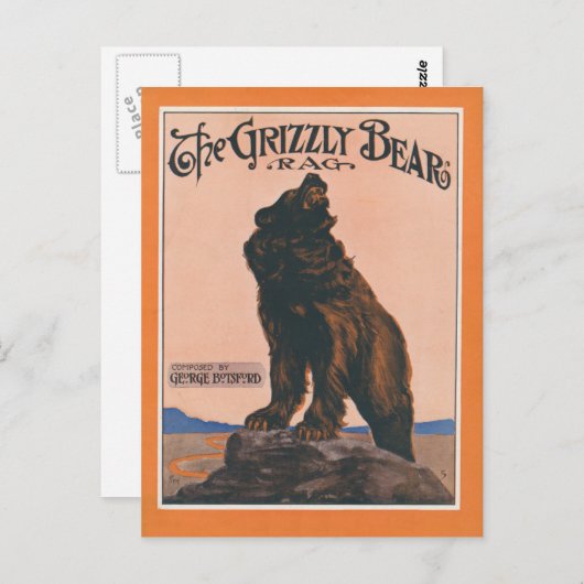 Die Grizzlybären-Rag Postkarte (Vorne/Hinten)