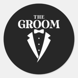 Die Groom-Bachelor-Party Runder Aufkleber