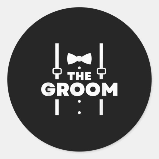 Die Groom-Bachelor-Party Runder Aufkleber (Vorderseite)