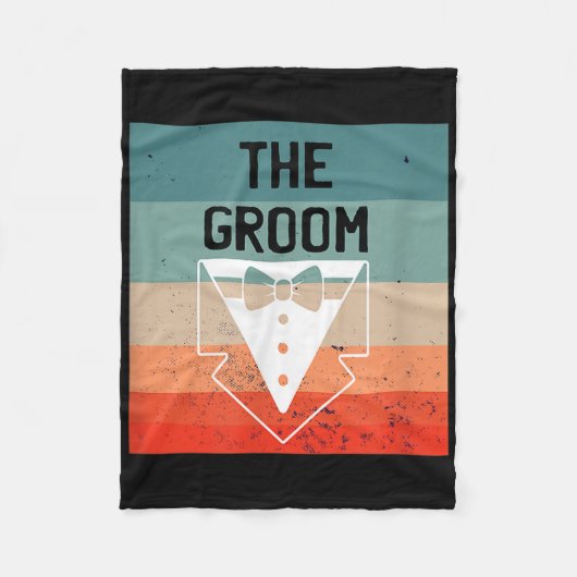 Die Groom Bachelor Party Shirts für Männer Trauzeu Fleecedecke (Vorderseite)