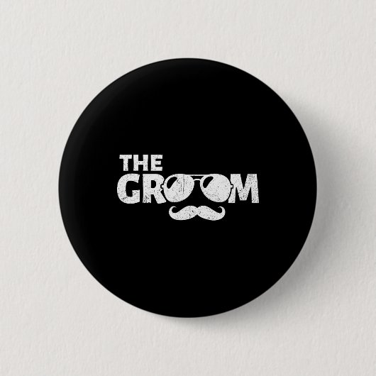 Die Groom Bachelor Party Stag Trauzeuge Hochzeit Button (Vorderseite)
