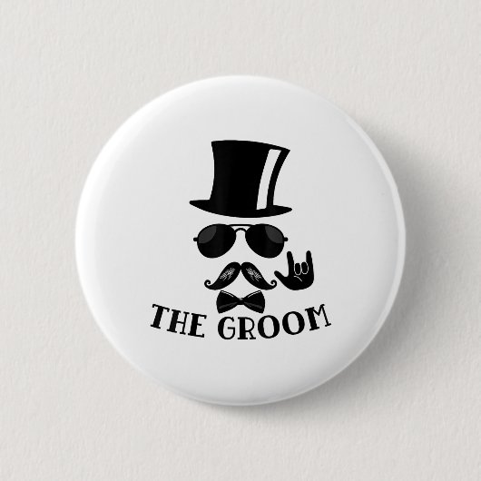 Die Groom-Bachelor-Party-Trauzeugen geben _1 Button (Vorderseite)
