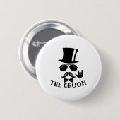 Die Groom-Bachelor-Party-Trauzeugen geben _1 Button (Vorne & Hinten)
