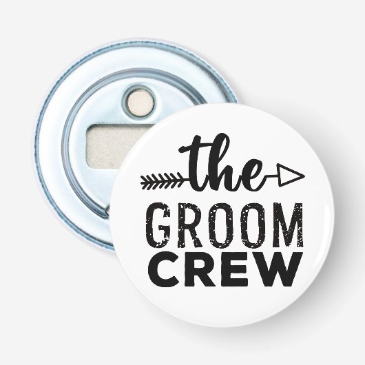 Die Groom-Crew Flaschenöffner (Vorderseite)