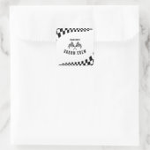 Die Groom Crew Quadratischer Aufkleber (Tasche)