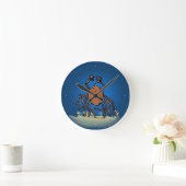 die groovige Meeres-Spinne Runde Wanduhr (Zuhause)