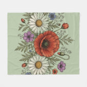 Die Groovy Dream Meadow Fleece Decke (Vorderseite (Horizontal))