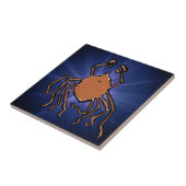 die groovy Meerspinne Fliese (Seite)