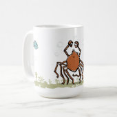 die groovy Seespinne Kaffeetasse (Vorderseite Links)