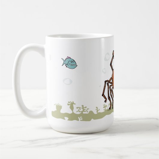 die groovy Seespinne Kaffeetasse (Links)