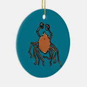 die groovy Seespinne Keramik Ornament (Rechts)