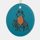 die groovy Seespinne Keramik Ornament (Links)