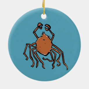 die groovy Seespinne Keramik Ornament