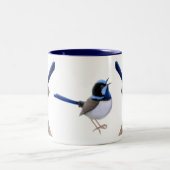 Die großartige feenhafte Zaunkönig-Tasse Zweifarbige Tasse (Mittel)