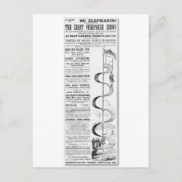 Die großartige Show-Werbung Postkarte