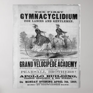 Die großartige Velocipede-Akademie Poster