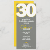 Die große 3-0-Geburtstagseinladung Einladung (Vorne/Hinten)