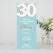 Die große 3-0-Geburtstagseinladung Einladung (Stehend Vorderseite)