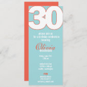 Die große 3-0-Geburtstagseinladung Einladung (Vorne/Hinten)