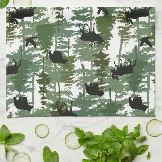 Die große Außenanlage Geschirrtuch (Gefaltet)