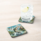 Die große Außenanlage Getränkeuntersetzer (Rechte Seite)