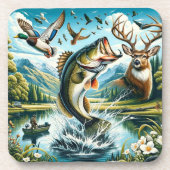 Die große Außenanlage Getränkeuntersetzer (Vorderseite)