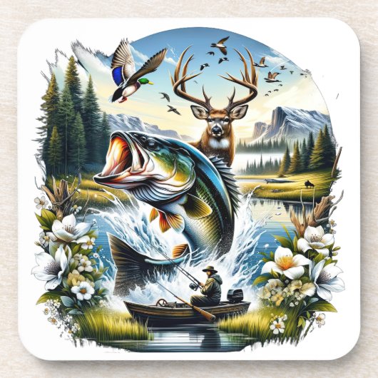 Die große Außenanlage Getränkeuntersetzer (Vorderseite)