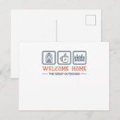 Die große Außenanlage Postkarte (Vorne/Hinten)