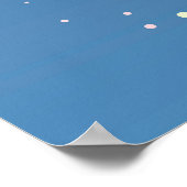 Die große Außenpalme und der Mond Poster (Ecke)