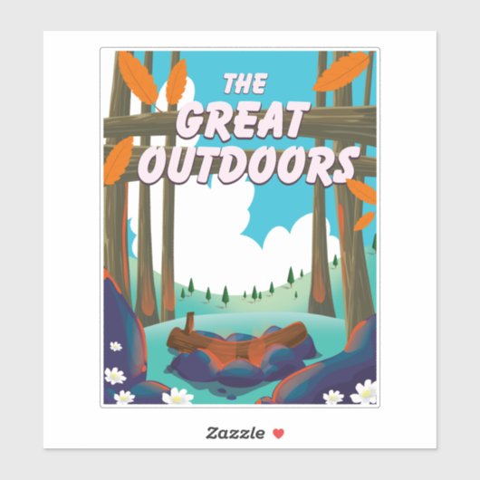 Die große Außenwelt! Aufkleber (Blatt)