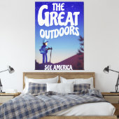 Die große Außenwelt. Leinwanddruck (Insitu (Schlafzimmer))
