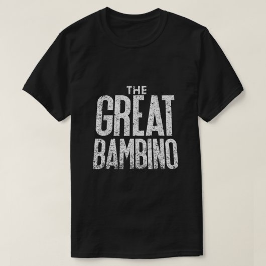 Die große Bambino Baseball-Zuhause führt Hitter T- T-Shirt (Design vorne)