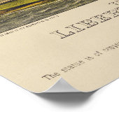 Die große Bartholdi-Freiheitsstatue Poster (Ecke)