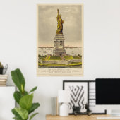 Die große Bartholdi-Freiheitsstatue Poster (Heimbüro)