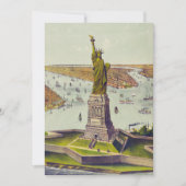 Die große Bartholdi-Statue, Freiheitsstatue Einladung (Vorderseite)