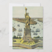 Die große Bartholdi-Statue, Freiheitsstatue Einladung (Vorderseite)