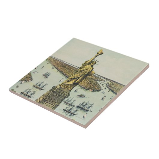 Die große Bartholdi-Statue, Freiheitsstatue Fliese (Seite)