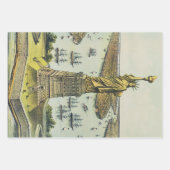 Die große Bartholdi-Statue, Freiheitsstatue Geschenkpapier Set (Vorderseite 3)