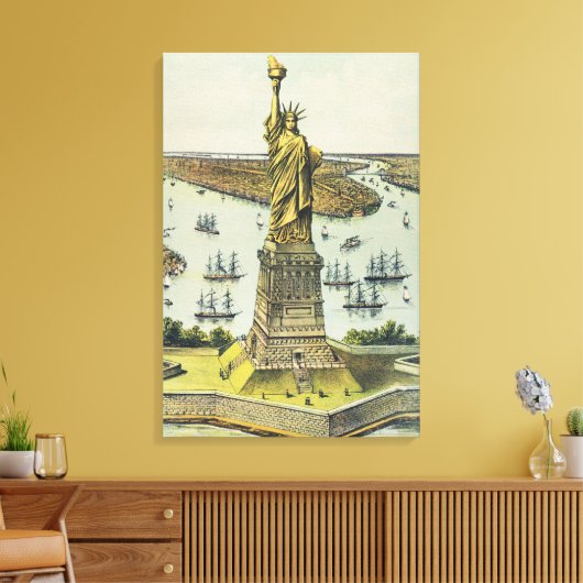 Die große Bartholdi-Statue, Freiheitsstatue Leinwanddruck (Insitu (Wohnzimmer))