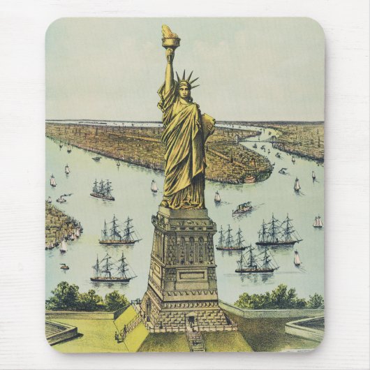 Die große Bartholdi-Statue, Freiheitsstatue Mousepad (Vorne)